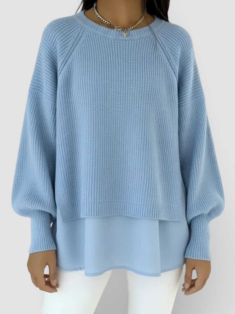 Adela™ | Jersey de punto efecto capas