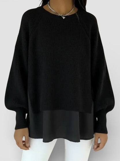 Adela™ | Jersey de punto efecto capas