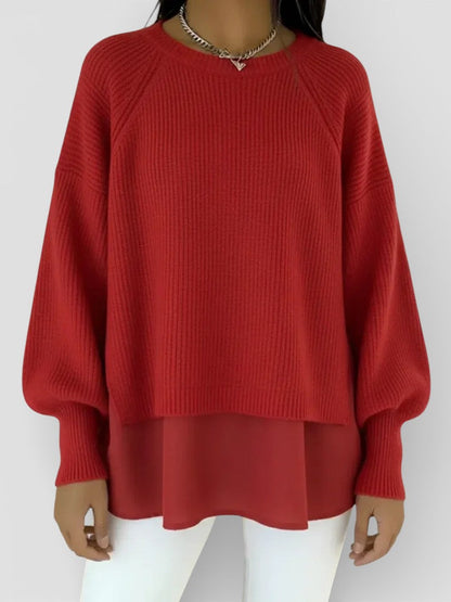 Adela™ | Jersey de punto efecto capas