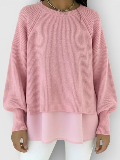 Adela™ | Jersey de punto efecto capas