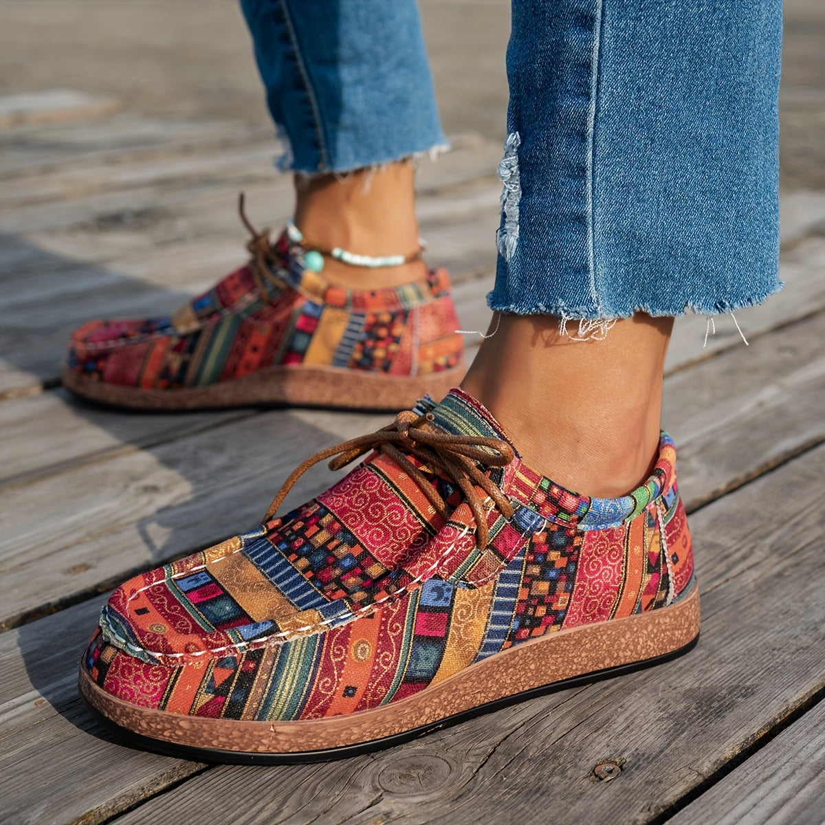Zapatos Patchwork Bohemios – Comodidad con Carácter