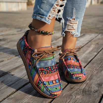 Zapatos Patchwork Bohemios – Comodidad con Carácter