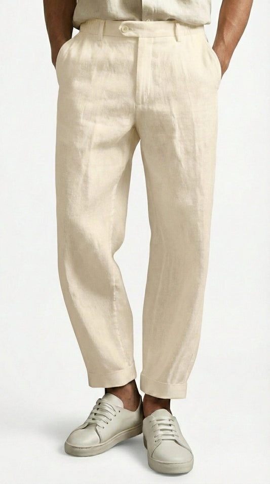 MIGUEL - PANTALÓN ELEGANTE DE LINO