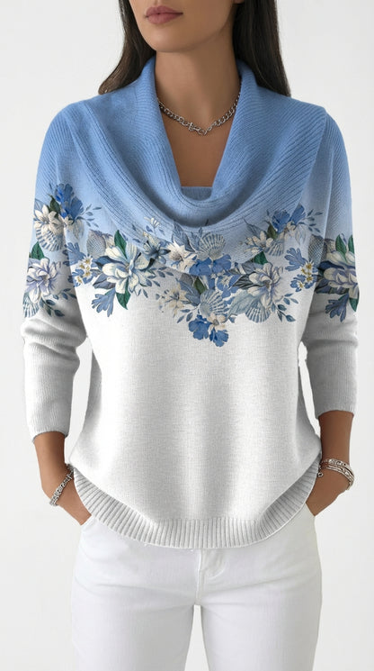 Alora | Suéter floral con escote suave