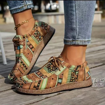 Zapatos Patchwork Bohemios – Comodidad con Carácter