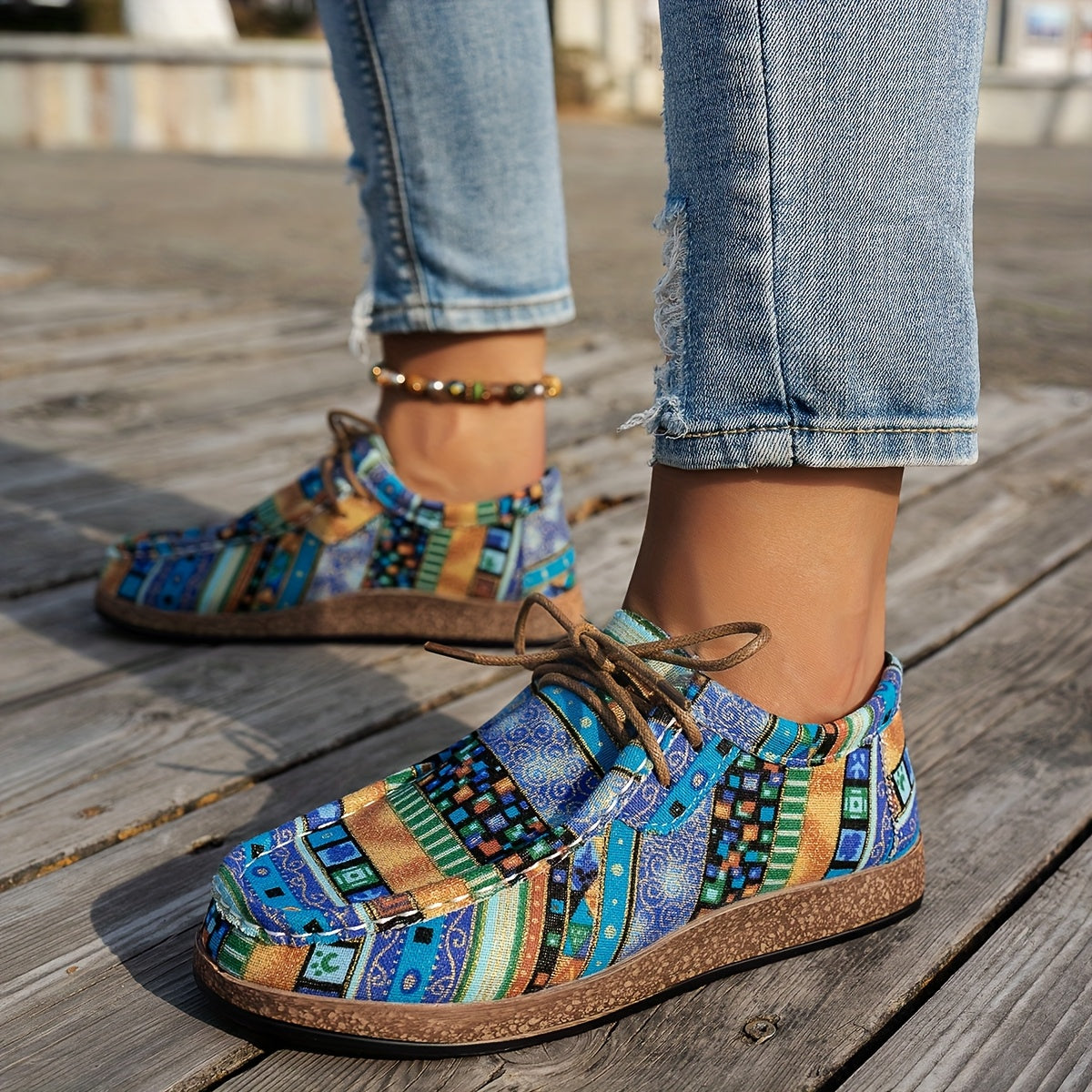 Zapatos Patchwork Bohemios – Comodidad con Carácter