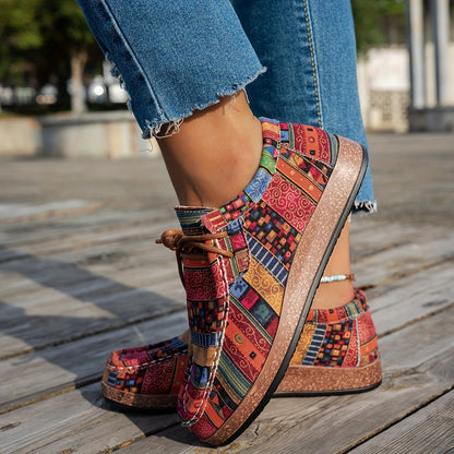 Zapatos Patchwork Bohemios – Comodidad con Carácter