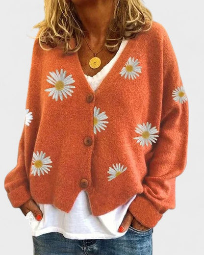 Teresa™ | Cárdigan con bordado floral