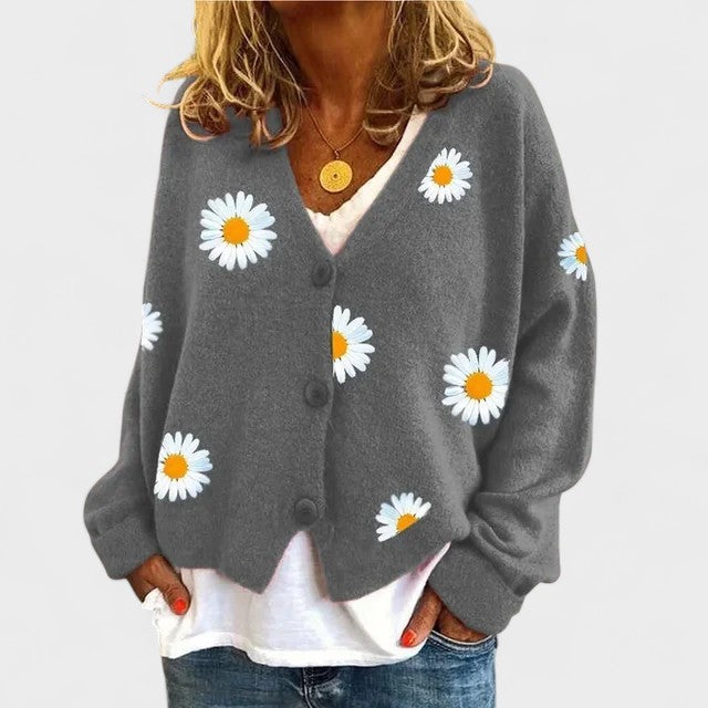 Teresa™ | Cárdigan con bordado floral